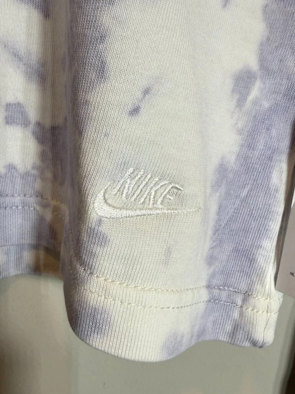 Nike Tie-Dye Cropped Sweatshirt Pullover Girls' XL Purple Active Athletic School
